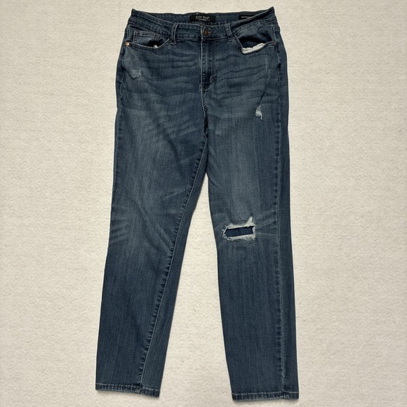 Judy Blue Denim - JUDY BLUE Boyfriend Fit Stretch Distressed Medium Wash Denim  Size 13/31 Women's